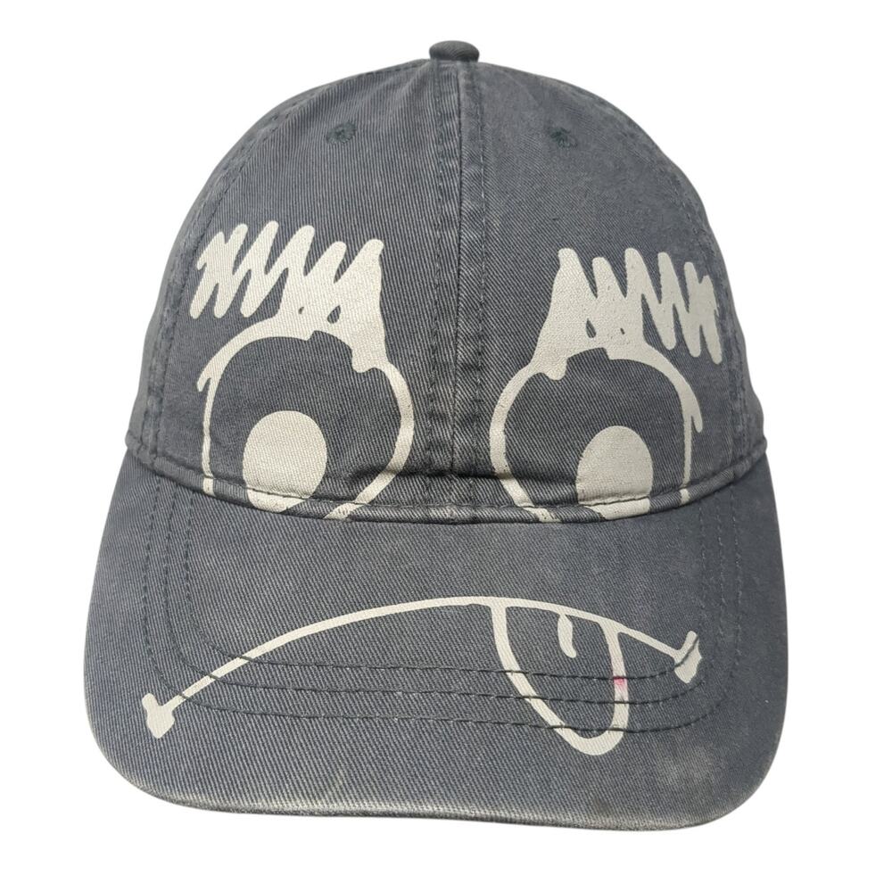 Place Est. 1989 Strapback Baseball Cap Gray XL Adjustable Vented Holes 6 Panel